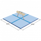 Комплект матов  для гимнастического коня